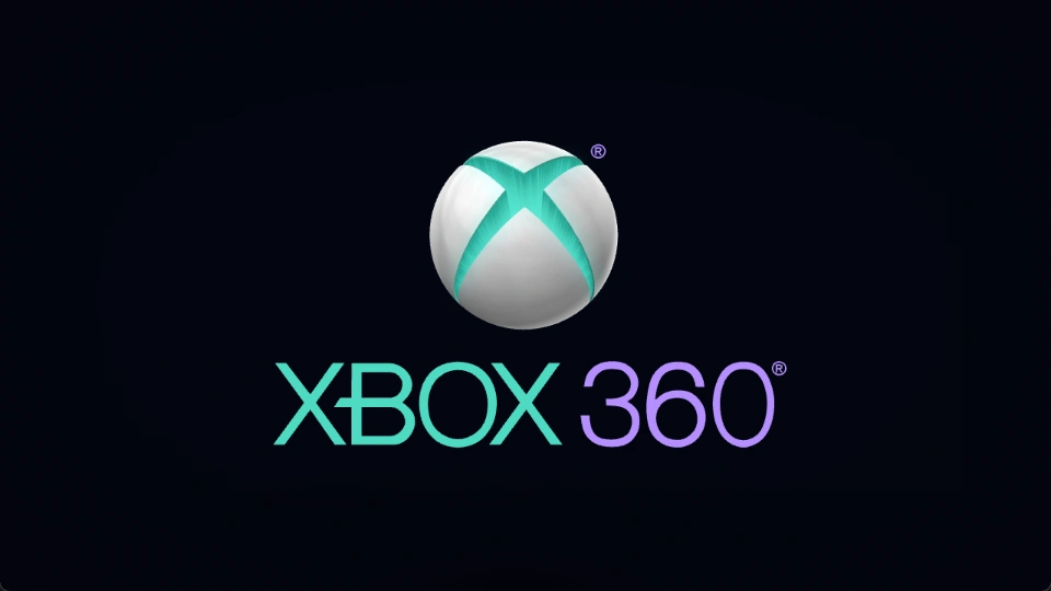 Aurora / Teal & Purple: fully revealed sphere and XBOX 360 lettering