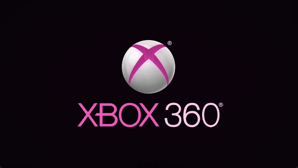 Neon Pink: fully revealed sphere and XBOX 360 lettering
