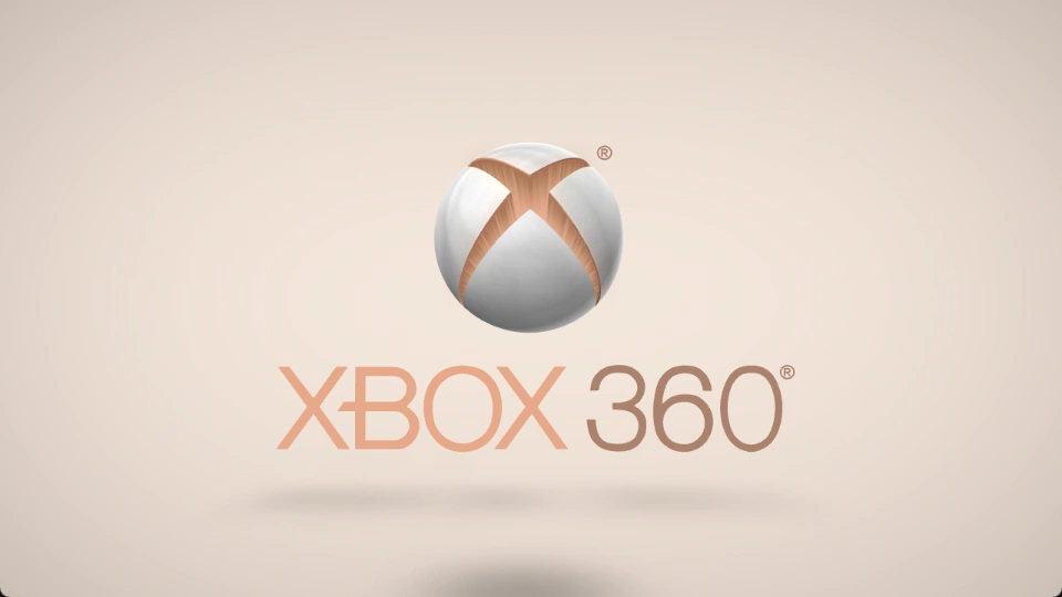 Peach: fully revealed sphere and XBOX 360 lettering