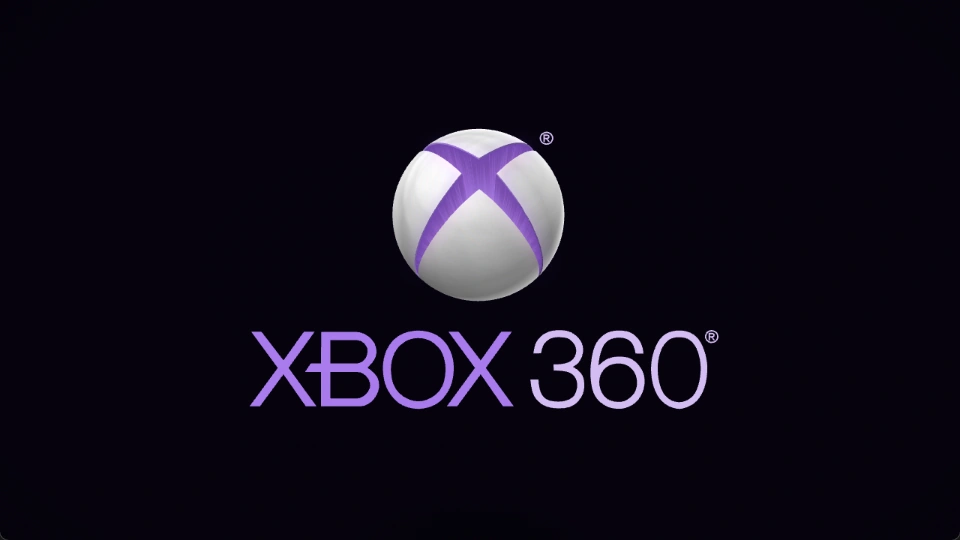 Purple Night: fully revealed sphere and XBOX 360 lettering