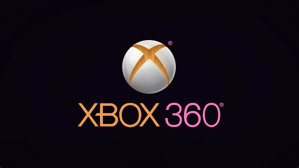 Sunset / Orange & Pink: fully revealed sphere and XBOX 360 lettering